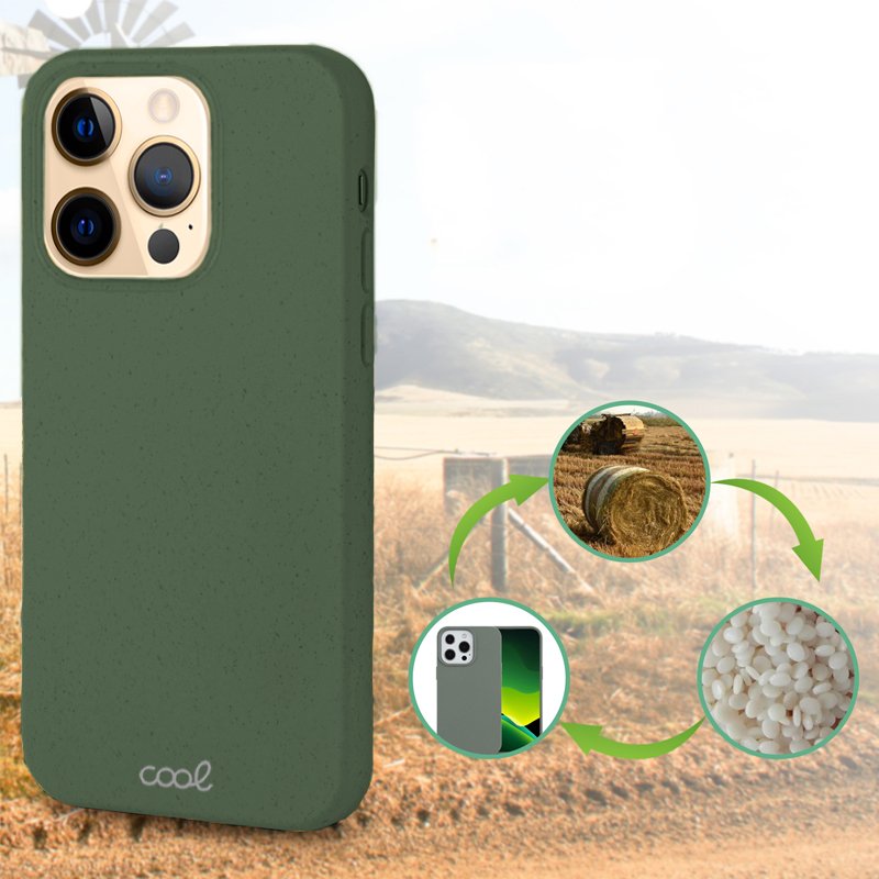 Capa Biodegradável iPhone 12 pro max verde.
